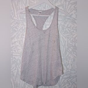 Pink, heather gray, tank top, size medium